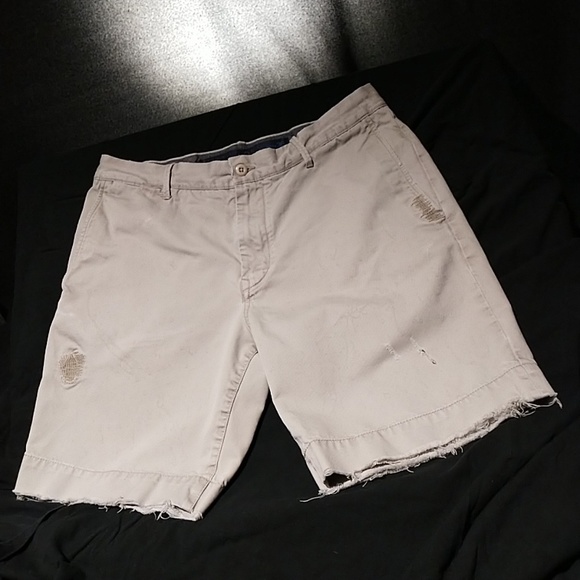 Martin + Osa Size 36 Distressed Chino Shorts - Picture 1 of 7